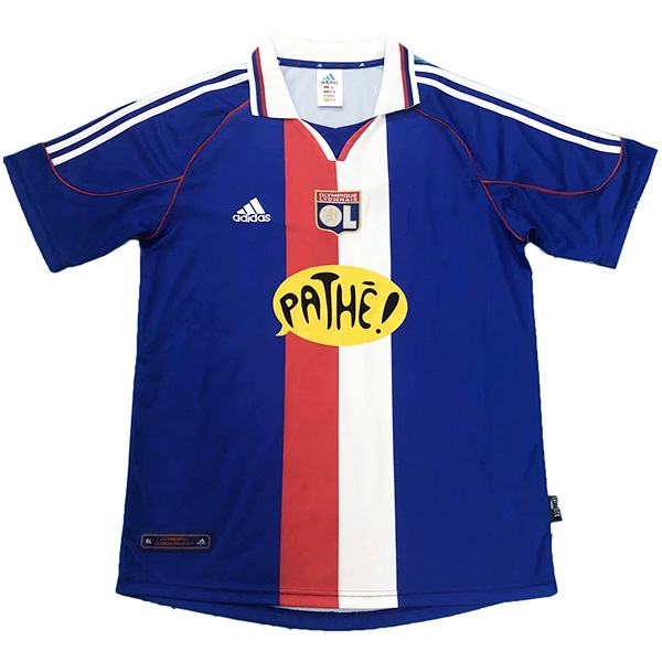 Lyon home retro jersey soccer match men's first sportswear football shirt 2000-2001